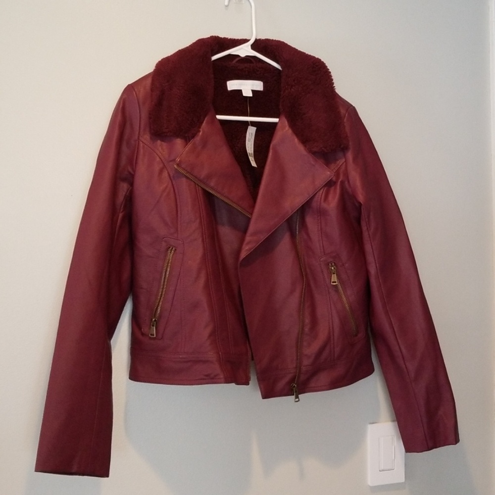 Maroon Bomber Jacket from NY&Co